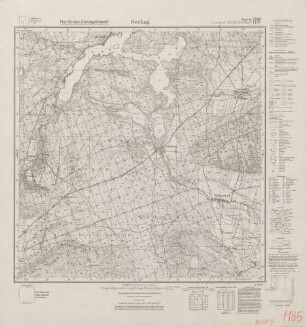 2589 (alte Nr.: 1185) Seehag, Meßtischblatt (4cm - Karte)