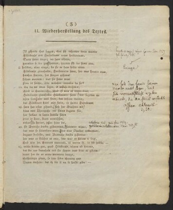 II. Wiederherstellung des Textes.