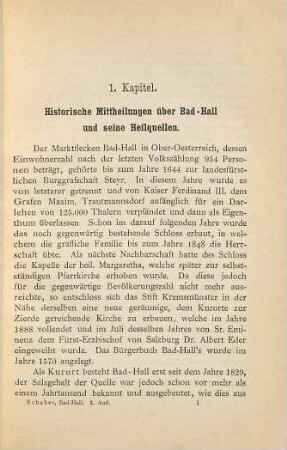 Der Kurort Bad-Hall in Ober-Oesterreich mit seinen Jod- und Bromhaltigen Quellen : Braumüller‛s Bade Bibliothek. Nr. 14. Mit 3 Ansichten in Autotypie, 1 Plane und 1 Karte