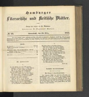 No. 23. 19. März 1853