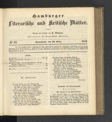 No. 23. 19. März 1853