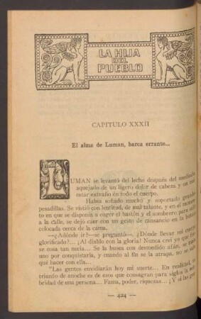 Capítulo XXXII - El alma de Luman, barca errante...