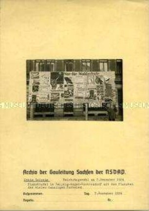 Wahlplakate zur Reichstagwahl 1924