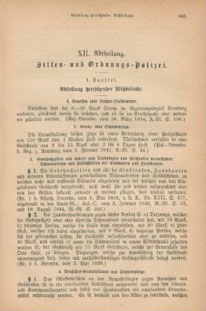 XII. Abtheilung