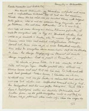 Brief von Grete König an Hannah Höch und Til Brugman. [o. O.]