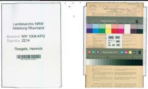 Entnazifizierung Heinrich Roegels , geb. 09.06.1866 (Postschaffner)