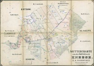 N° VII; Muttercharte von der Hoffeldmark Kneese, D.A. Gadebusch