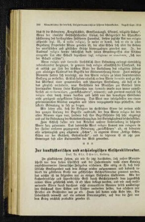 Zur kunsthistorischen und archäologischen Geschenkliteratur