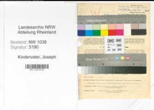 Entnazifizierung Joseph Kindervater , geb. 30.10.1891 (Bibliothekar)