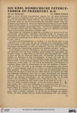 10: Die Karl Heinrichsche Fayencefabrik zu Frankfurt a.O.