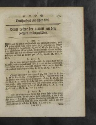 Dreihundert und erster - Dreihundert und zehnter titel.