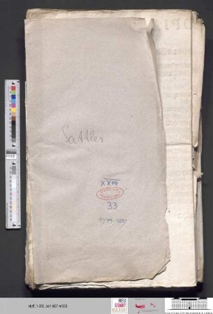 Ausstellung von Geburts- und Lehrbriefen durch das Sattlergewerk