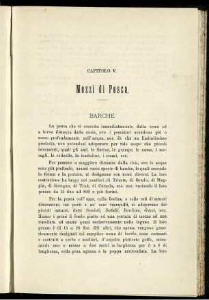 Capitolo V. Mezzi di Pesca.