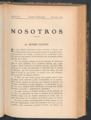El sentido fáustico
