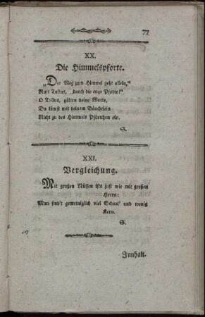 XX. Die Himmelspforte.