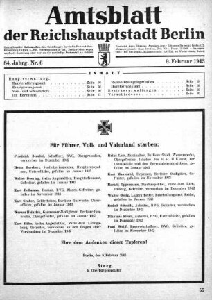 1943,6: Nr. 6, 9. Februar 1943