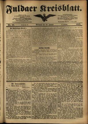 Ausgabe vom Mittwoch, den 29. Januar 1908.