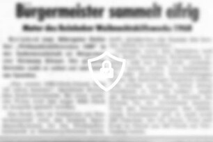 Bürgermeister sammelt eifrig