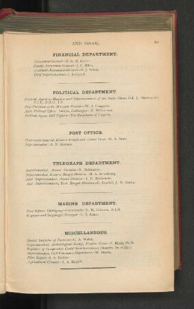 Telegraph Department.