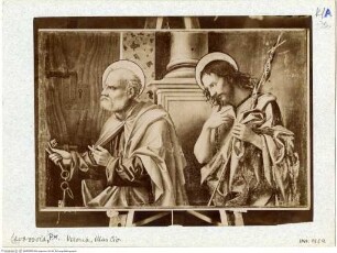 Heiliger Petrus und heiliger Johannes der Täufer