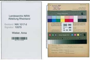 Entnazifizierung Anna Wieber , geb. 26.10.1901 ()