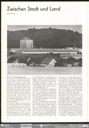 Zwischen Stadt und Land : Auf dem Lande