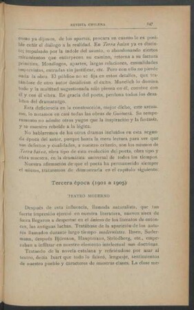 Tercera época (1901 a 1905)