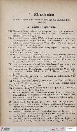 V.Schmucksachen (Nr. 743 - 1700)