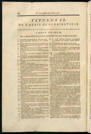 188-203, Titulus II. De Causis Ecclesiasticis.