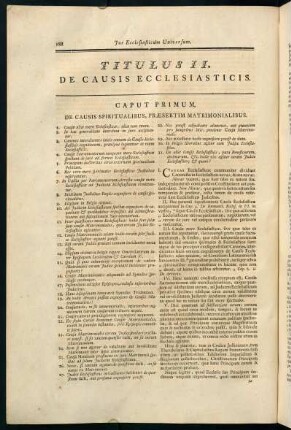 188-203, Titulus II. De Causis Ecclesiasticis.