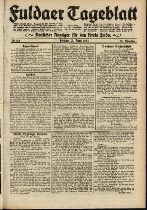 Ausgabe vom Freitag, den 03. Juni 1921.