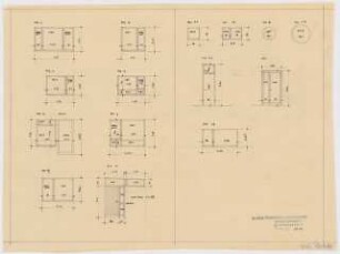 Haus und Garten Paepke, Hofgeismar-Carlsdorf: Türen, Fenster 1:50