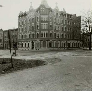 Cottbus, Berliner Straße 54. Wohnhaus (um 1910). Eckansicht