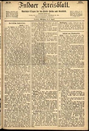 Ausgabe vom Mittwoch, den 08. April 1874.