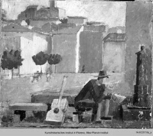 Abendlicher Platz - Piazza Serale (Barga)