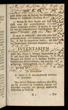 119-131, Inventarium