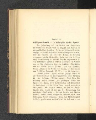 Kapitel 10. Bestätigende Beweise. - Dr. Fothergill u. Herbert Spencer.