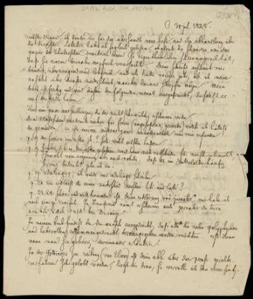 Brief von Jacob Grimm an Paul Wigand