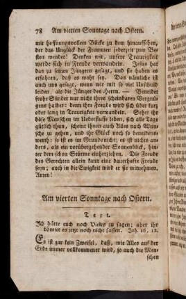 78-90, 9. Am vierten Sonntag nach Ostern
