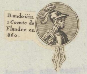 Bildnis des Baudouin I., Graf von Flandern