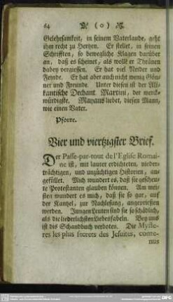 Vier und viertzigster Brief