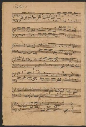 Präludien; clavier; E-Dur; BWV 937