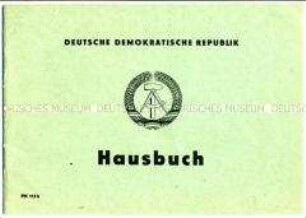 Hausbuch eines Hauses in Oranienburg (ohne Eintragungen)