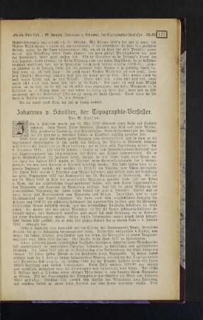 Johannes v. Schröder, der Tropographie-Verfasser.
