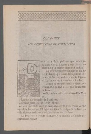 Capítulo XXV - Los propósitos de Fortunata