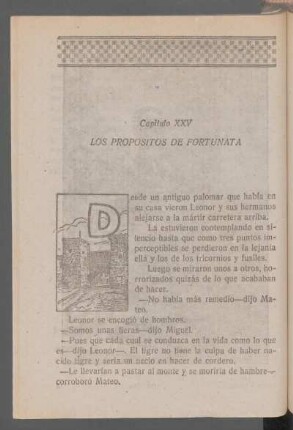 Capítulo XXV - Los propósitos de Fortunata