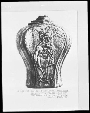 Flasche mit Reliefdekor