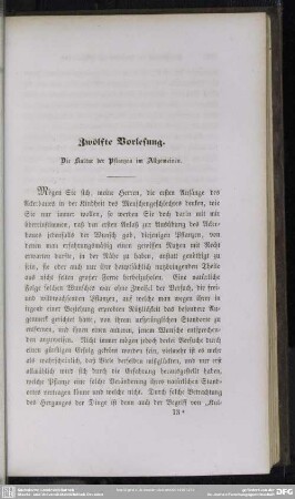 Zwölfte Vorlesung. Die Kultur der Pflanzen im Allgemeinen