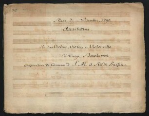 Quartette; vl (2), vla, vlc; A-Dur; G 219; op.43,2