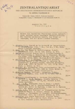 Nr. 868: Theologie